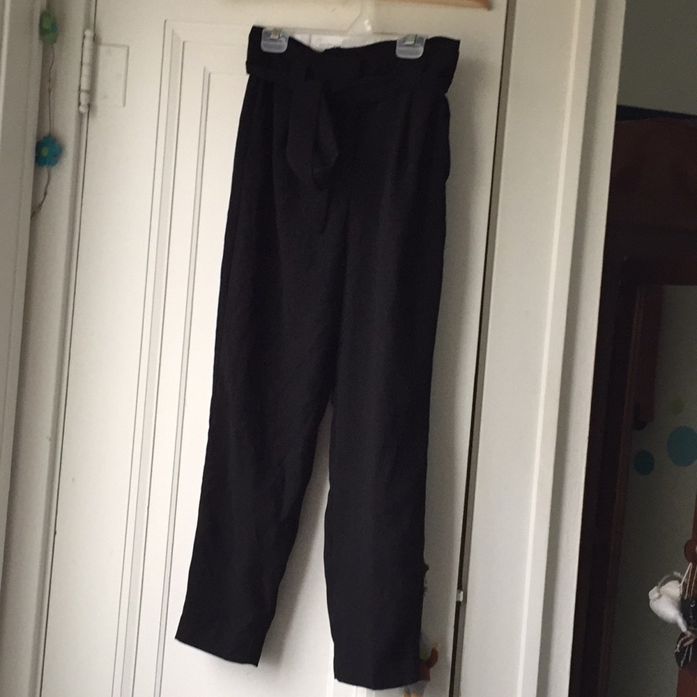 express paper bag bow belt pants